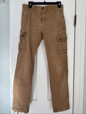 Men's Brown Cargo Pants - Durable Casual Workwear